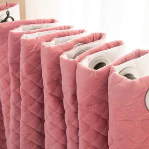 단열 따뜻한 방한커튼 겨울용 두꺼운 방풍방한커튼 극세사 곰 차단 가림 식 구멍