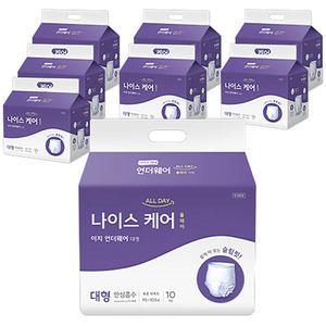 나이스케어 올데이 이지언더웨어 팬티 성인용기저귀 특대형