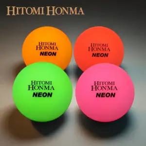 전 색상 재입고)히토미 혼마 비비드 네온 4피스 파크골프공