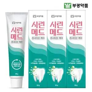 부광  센서티브케어 치약 100g 3개 시린이 잇몸케어