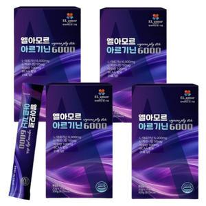 엘아모르 아르기닌 6000 젤리 15포 x 4개 피로회복제 에너지 충전 영양제 청포도맛