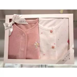 [에뜨와](센텀시티점) (출산백일선물)솔티조끼X마이내의세트(핑크) (07S551302S4)