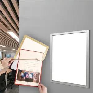 A4 자석 프레임 액자 안내문 벽부착 게시판 pop꽂이 자석프레임액자 안내문 알림판 POP꽂이