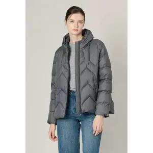 [BCBG](대구신세계)올앤선드리 A 네크 배색 덕다운(A4W9G881)