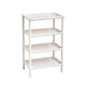 modoo) 다용도 4단 플라스틱 조립선반 조립선반4단 조립선반 앵글선반 다용도선반 다용도정리함