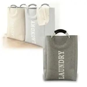 빨래바구니 인테리어빨래함 페브릭재질 스퀘어타입 사각빨래바구니 세탁바구니 빨래수거함