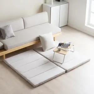 에보니아 슬립 접이식 매트리스 방수패브릭 1인용 2인용 / 싱글 슈퍼싱글 토퍼 차박 매트