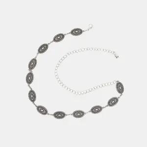 여자 벨트 레트로 체인 악세서리 펜던트 벨트 STG087 웨스턴벨트 벨트장식 슬림 실버 여성벨트