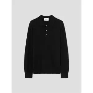 [三無衣服] 캐시미어 블렌드 폴로넥 스웨터  블랙 (GC5951S025)
