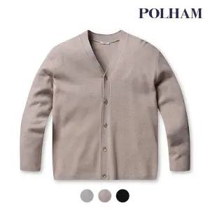 [폴햄] 남성 세미오버핏 버드아이 가디건_PHD4EC1010