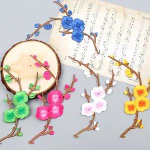 한복자수 꽃수 한복패치 장식 자수 와펜 패치 마크 열접착