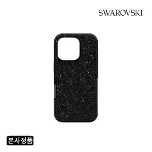 [롯데백화점]스와로브스키 [본사정품] 아이폰 16 Pro 블랙 케이스 5698790