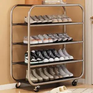 깔끔한 다용도 이동형 스테인레스 스틸 선반 렉 / 바퀴 수납장 신발장 화분 주방 정리 인테리어