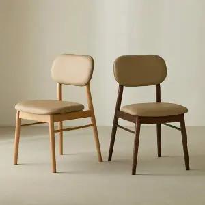 [파로마] 조앤 원목 카페 식탁의자 디자인 체어 2개 (착불)