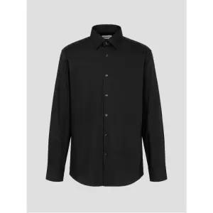 이지케어 스트레치 트윌 솔리드 셔츠 - 블랙 (MA5864FR35)