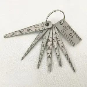 갭자 눈금자 테이퍼 게이지 세트 측정기 내경 구멍 웨지 측정 갭