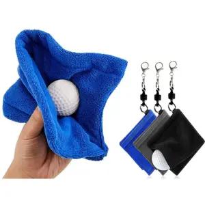 골프공 수건 휴용 극세사 골프채 닦는 타월 자석고리 라운딩 선물 동호회 볼클리너