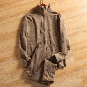 와플 내복 열 보온 혹한기 미군 그린 전술 내의 남성용 속옷