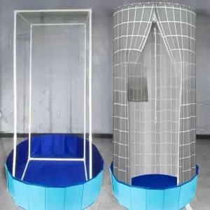 간이 샤워장 샤워텐트 부스 조립식 여행 목욕 방수 임시