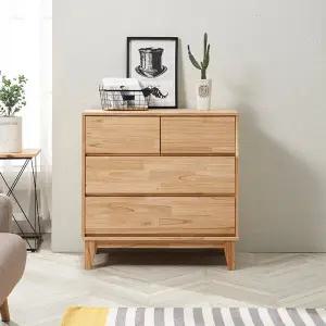 우아미가구 로연 참죽 원목 3단 서랍장 900