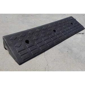 고무 안전발판 경사도 받침대 100x25x4cm 차량진입