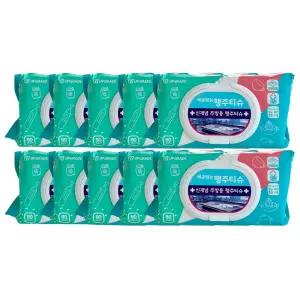 기본에 세균닦는 행주티슈 플러스 케어 80매 x 10팩 / 써클