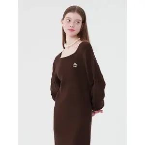 [키르시](대구신세계)스몰 체리 니트 드레스 [브라운]