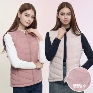 이지바이 코튼캔디 여성 웰론 슬림핏 경량 패딩 조끼 가을 겨울 기능성 아웃도어 베스트(AB23V007W)