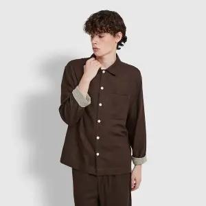 [JAJU](강남점)25F/W 남 이중지 롤업 파자마 셔츠 J205401109