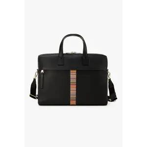 [폴스미스](본점)시그니처 스트라이프 레더 폴리오 백 5715332105