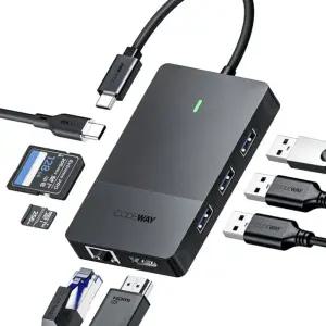 LA7108A C타입 USB허브 무전원 PC 멀티 다중연결 케이블 8포트