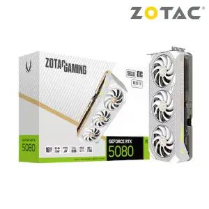 ZOTAC GAMING 지포스 RTX 5080 SOLID OC White D7 16GB 그래픽카드 VGA