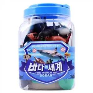 장난감 바다의 어린이 피규어 인형 세계 물고기 모형 완구 장난감 상어 고래 바다생물