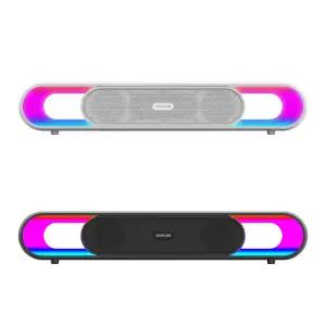 로이체 RGB LED 게이밍 컴퓨터 PC 스피커 사운드바 RSB-G6000