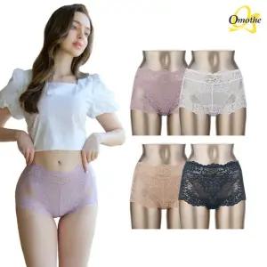 오모떼 맥시 레이스 팬티 4종세트(라벤더+화이트+베이지+네이비)
