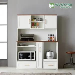 우아미가구 모노 루미노 1200 렌지대+상부장세트 NA5222