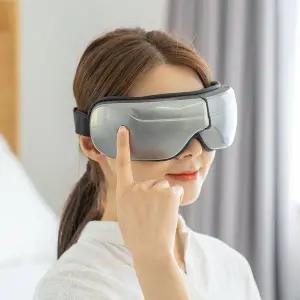 [제크롤] 아이케어 눈마사지기 공기압 온열 힐링음악 그레이 JK-1MSG2000G