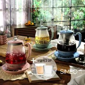 [시메오] 지니플러스 대용량 내열유리 건강포트 (1.8리터) DK-601