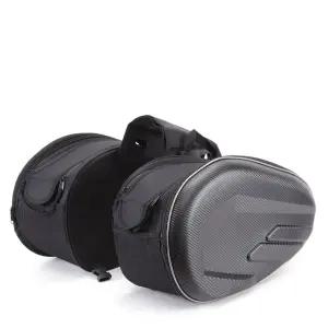 오토바이 공용 좌석 백팩 카본무늬 바이크 가방 스포츠 방수 범용 사이드백 양쪽