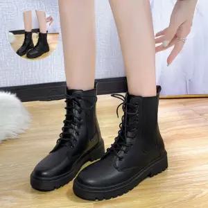 (제스트)워커 레이스업 여성 신발 부츠 코디 봄코디 스커트