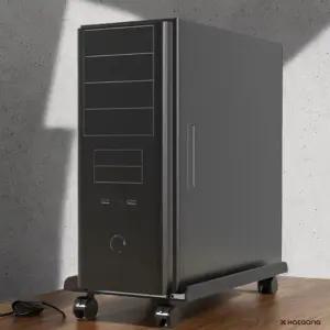 컴퓨터 pc 정리 선반 다이 추천 거치대 데스크탑 슬림 본체 이동식 트레이 받침대 인기제품 바퀴 폭조절