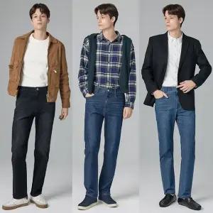 뱅뱅 25FW 남성 가을 라이크라 스트레이트핏 데님 3종