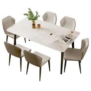 럭셔리 인덕션식탁 6인용 테이블 업소용 가정용 중식