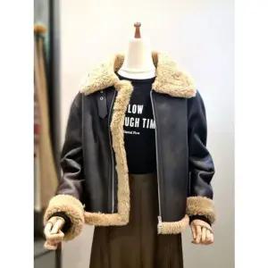 [갤러리아] ab.f.z 브라운 양털 무스탕 가죽 자켓 ACZ4FFM3K