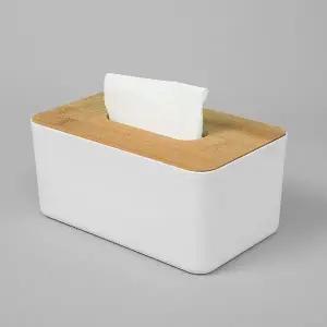고품질 고급스러운 원목 사각 티슈 휴지 케이스 식당 우드 (WAB1BE8)