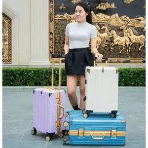 하나빌라 HA-2424 알루미늄 프레임 28인치 골드라인 여행용 하드캐리어