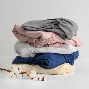 40수 순면 샤이니 홑 매트리스커버 4size 소프트컬러 침구