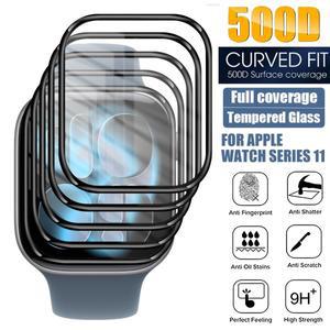 애플 워치 S11용 스마트워치 스크린 보호필름 풀 커브드 소프트 긁힘 방지 필름 iWatch 42MM