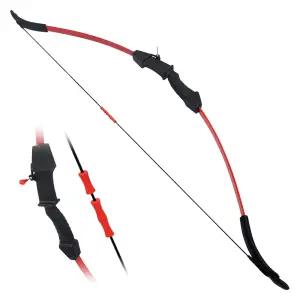 양궁 체험용 교육용 어린이 서바이벌 활세트 활+손가락보호대+조준기 세트 사거리 30미터 게임용 어린이활 큐방화살