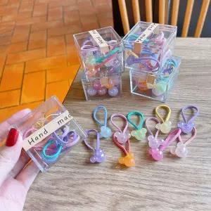 [콩심팥심]반투명 방울머리끈 헤어끈 머리끈 머리 고무줄 10개